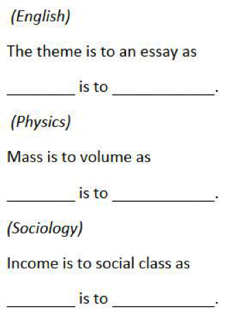 approximate analogy example